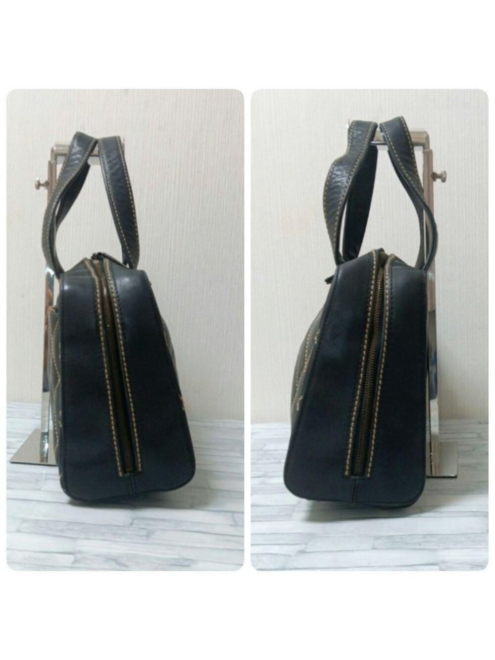 ★SOLD★ Chanel Wild Stitch Tote Calf Dark Brown - Picture 5 of 10